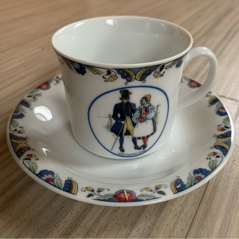 Swedish Vastmanland Cup & Saucer by Rorstrand